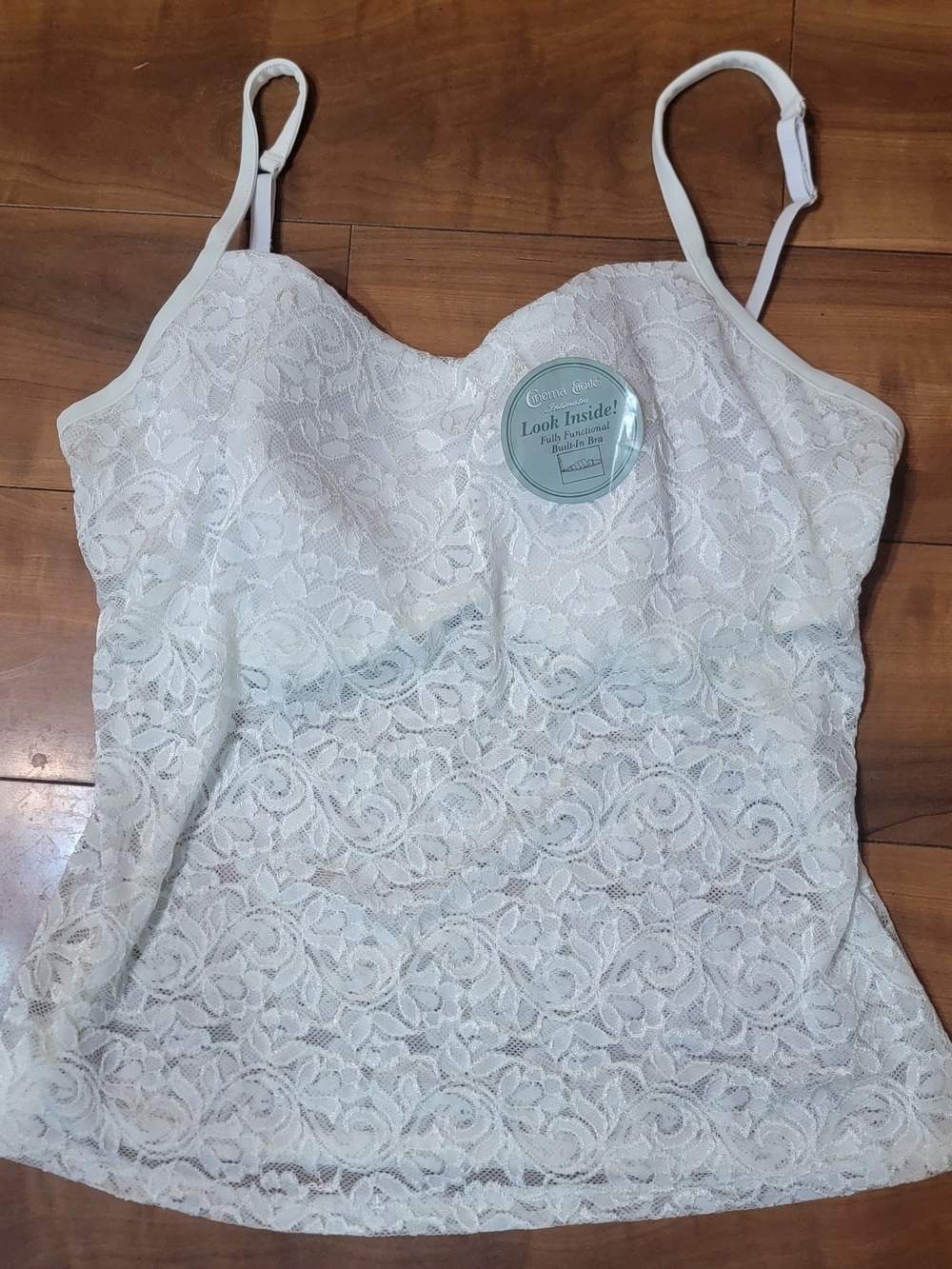 (#66) Women's Lace Camisole - White Lace